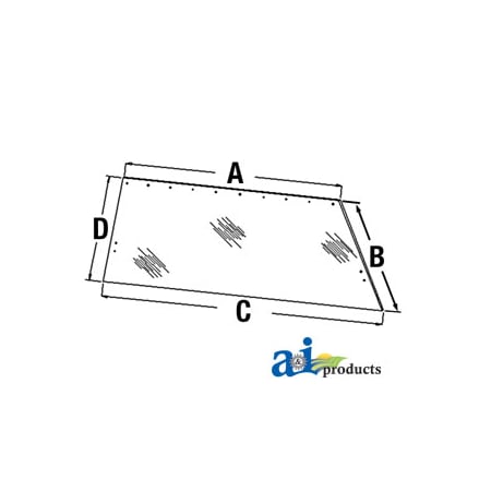 A & I Products Glass, Rear 66" x51" x4" A-71502807